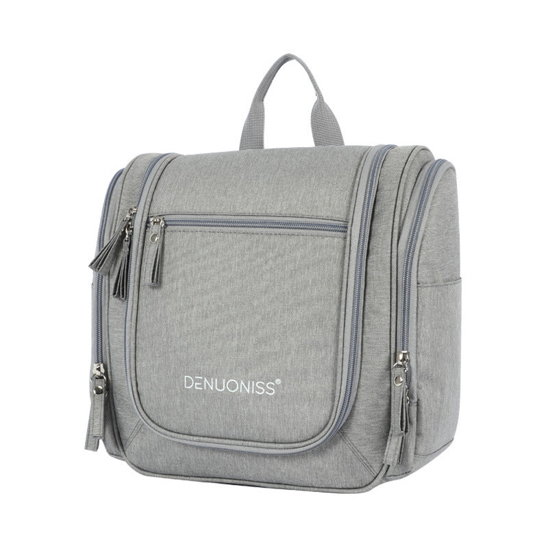 Women's travel toiletry bag with makeup mirror hanging men's and women's waterproof cosmetic bag can be hung on the car storage bag