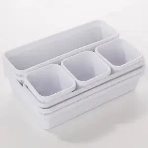 8pcs/set Adjustable Drawer Organizer Box Trays Make Up Cosmetics Sundries Divider Holder Kitchen Bathroom Closet Jewellery Box