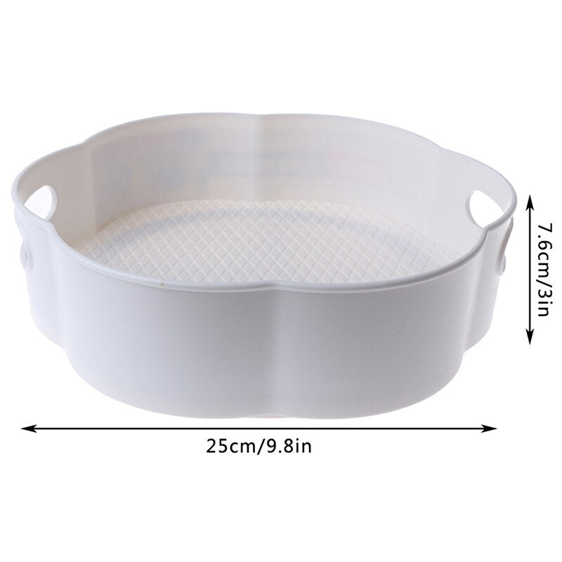 360 Rotating Tray Kitchen Storage Containers for Spice jar Food Snack Tray  Bathroom Tray Non Slip Snack Dried Storage Plate