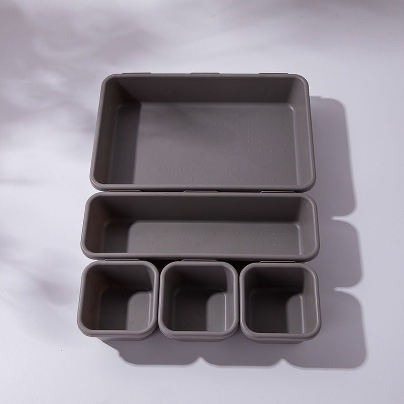 8pcs/set Adjustable Drawer Organizer Box Trays Make Up Cosmetics Sundries Divider Holder Kitchen Bathroom Closet Jewellery Box