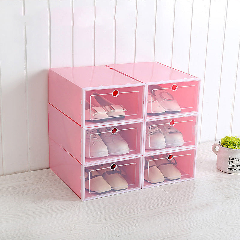 Boîte à Chaussures Transparente Empilable