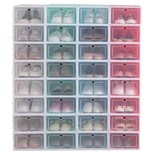 Boîte à Chaussures Transparente Empilable