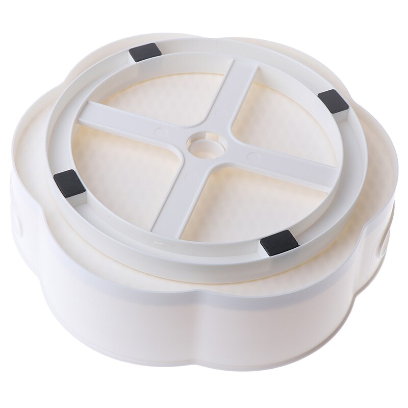 360 Rotating Tray Kitchen Storage Containers for Spice jar Food Snack Tray  Bathroom Tray Non Slip Snack Dried Storage Plate