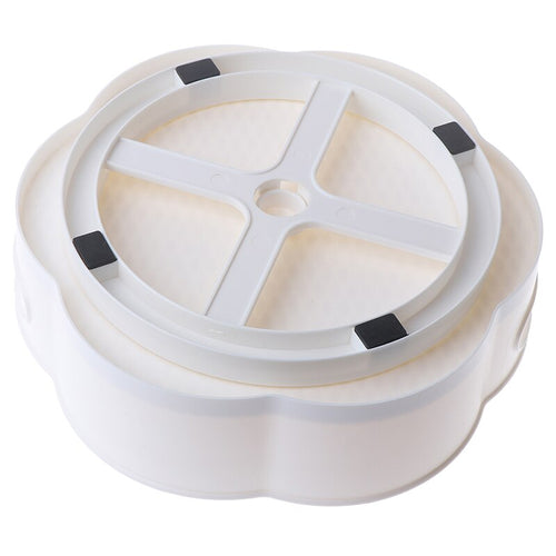 360 Rotating Tray Kitchen Storage Containers for Spice jar Food Snack Tray  Bathroom Tray Non Slip Snack Dried Storage Plate