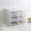 Thickened Transparent Shoe Box Plastic Shoe Box Shoe Storage Artifact Shoe Storage Box Shoe Box Flip Drawer Shoe Box