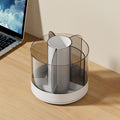 Delicate Transparent Rotating Pen Holder Face Cosmetic Organizer Convenient
