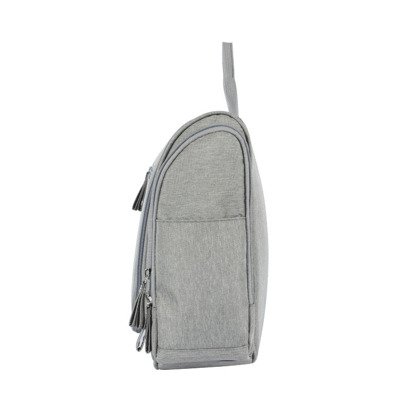 Women's travel toiletry bag with makeup mirror hanging men's and women's waterproof cosmetic bag can be hung on the car storage bag
